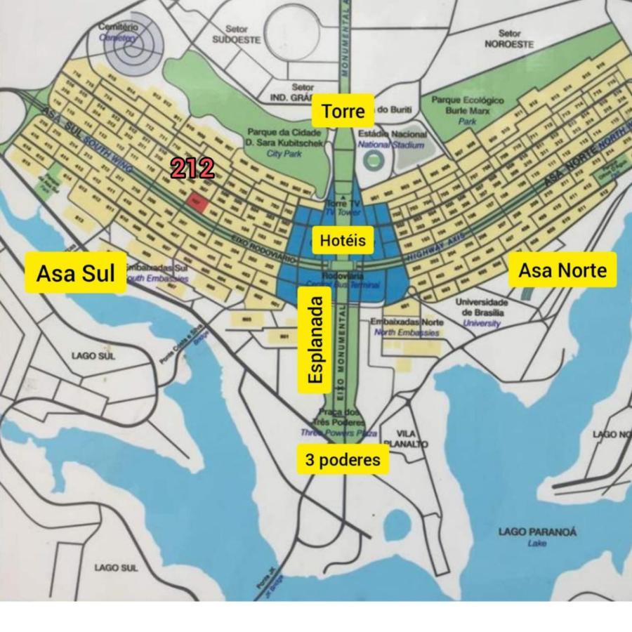 Asa Sul - Quadra 212 Apartment บราซิเลีย ภายนอก รูปภาพ